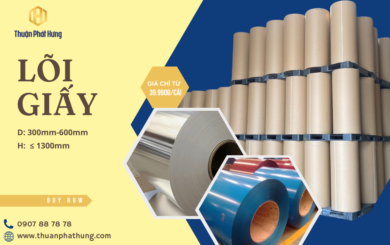 Ống lõi giấy carton cho ngành Tôn Thép