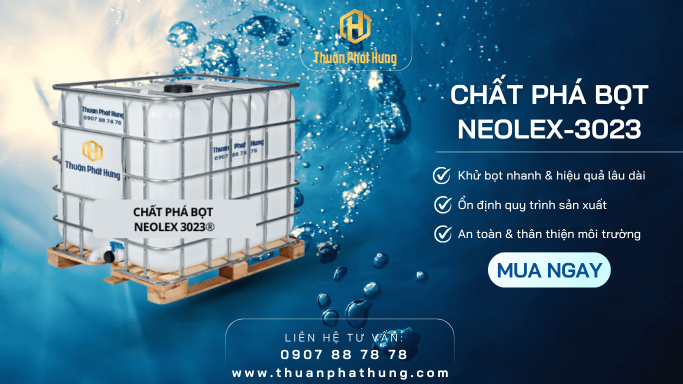 Neolex-3023 – Bí quyết kiểm soát bọt hiệu quả, nâng tầm chất lượng giấy công nghiệp