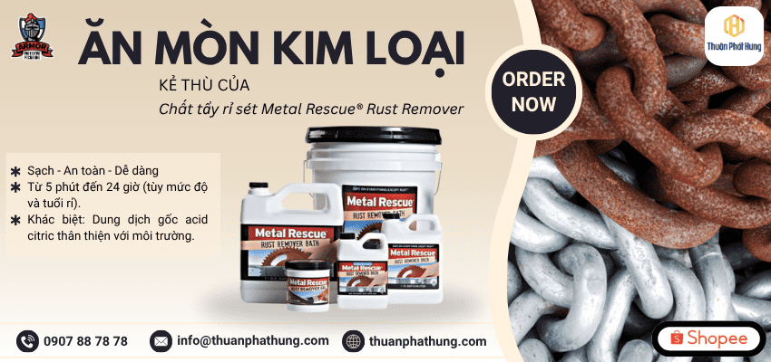Tẩy rỉ sét Metal Rescue đánh bay lớp rỉ lâu năm