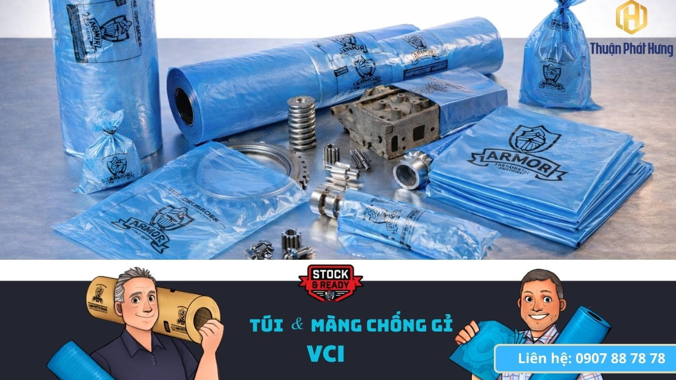 Túi & Màng Chống Gỉ VCI: Giải pháp chống ăn mòn kim loại hiệu quả